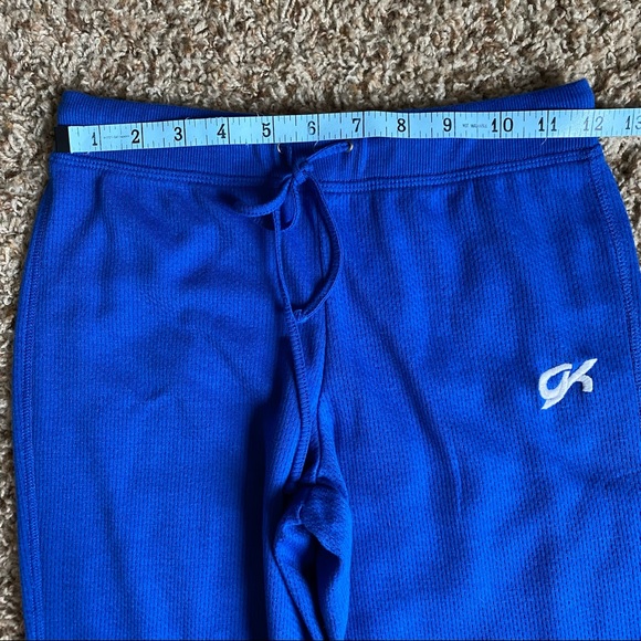 GK Elite Sportswear Royal Blue Warm Up Pants Lounge Pants Waffle Weave - Picture 7 of 10